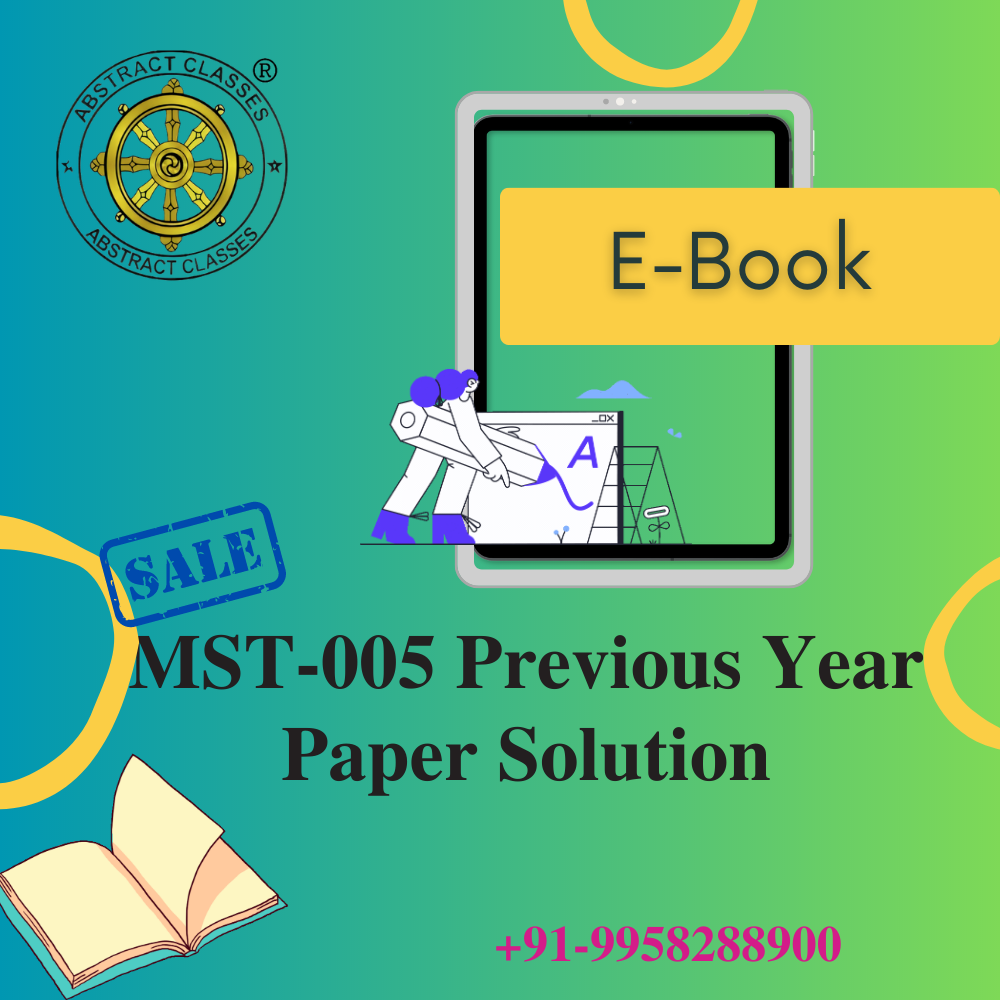 IGNOU MST-005 Previous Year Paper Solution for PGDAST