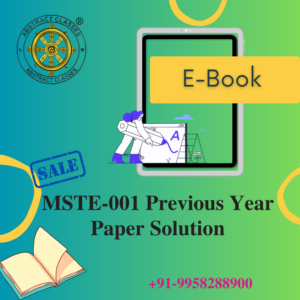 IGNOU MSTE-001 Previous Year Paper Solution for PGDAST
