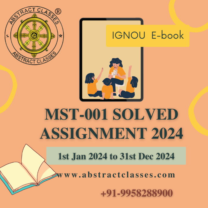 IGNOU MST-001 Solved Assignment 2024 | PGDAST