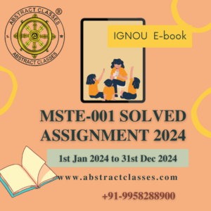 IGNOU PGDAST MSTE-001 2024 Assignment Cover Image