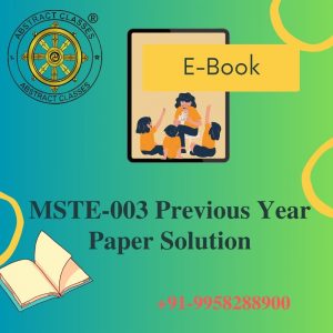 IGNOU MSTE-003 Previous Year Paper Solution PGDAST