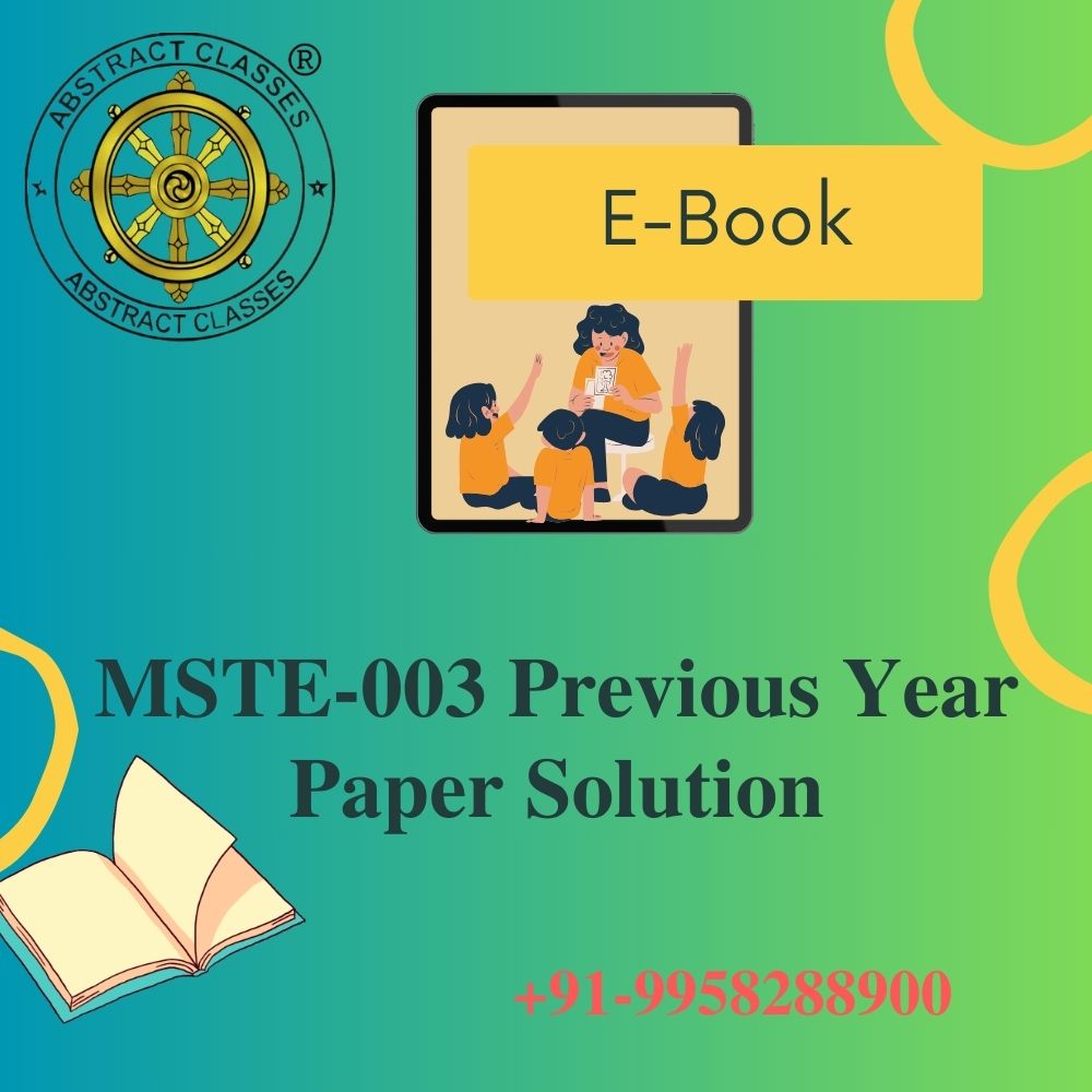 IGNOU MSTE-003 Previous Year Paper Solution PGDAST